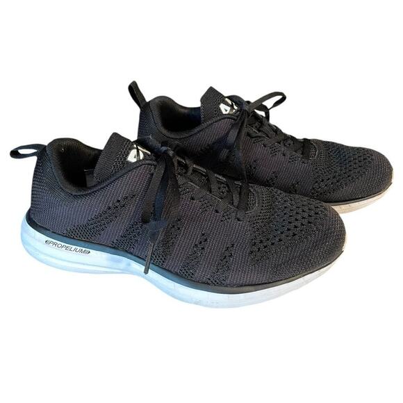 APL TechLoom Pro Running Sneaker Men’s 7 Black / White / Gum Walking Comfort - Picture 6 of 16